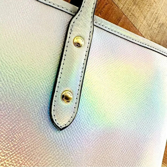 Coach Limited Edition Holographic Iridescent City Zip Tote - Picture 10 of 16